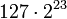 127 \cdot 2^{23}